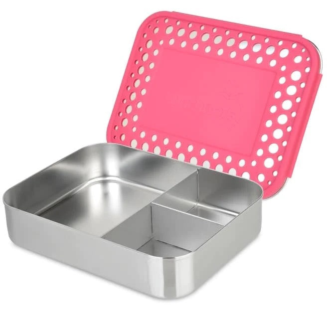 LunchBots - Large Trio Bento Box | 3 Compartments | Pink LunchBots - Large Trio Bento Box | 3 Compartments | Pink