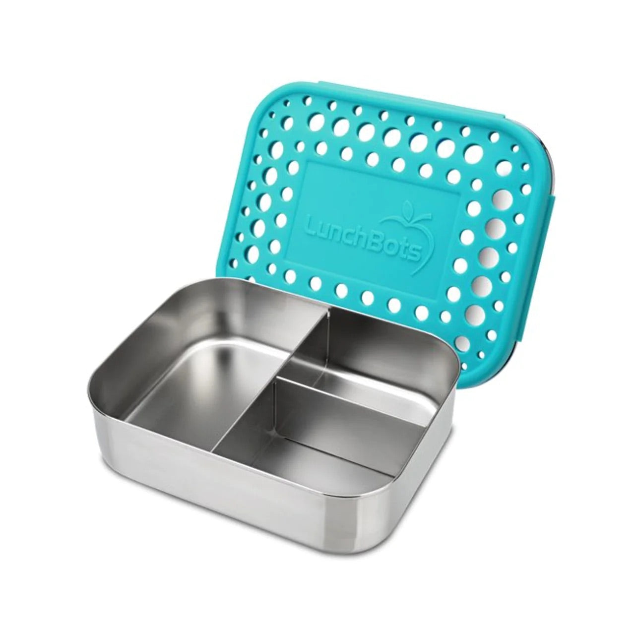 LunchBots - Medium Trio Bento Box | 3 Compartments | Aqua LunchBots - Medium Trio Bento Box | 3 Compartments | Aqua