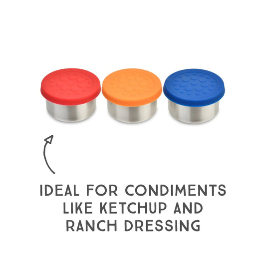 LunchBots - Dips | Stainless Steel | Set of 3 | 44ml Each