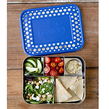 LunchBots - Large Cinco Bento Box | 5 Compartments | Blue LunchBots - Large Cinco Bento Box | 5 Compartments | Blue
