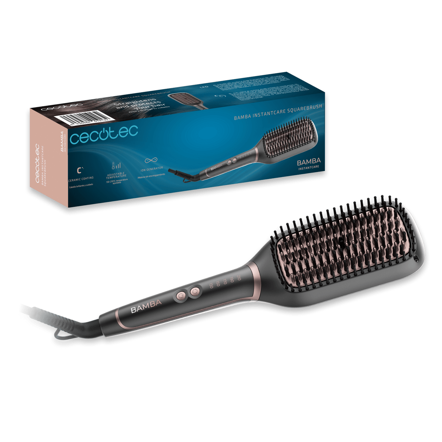 Cecotec InstantCare SquareBrush straightening brush