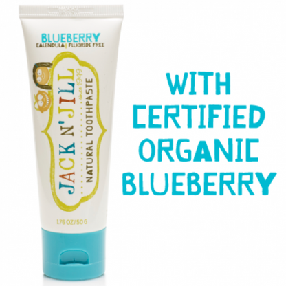 Jack n' Jill - Organic Natural Toothpaste | 50g | Blueberry | Fluoride FREِِE