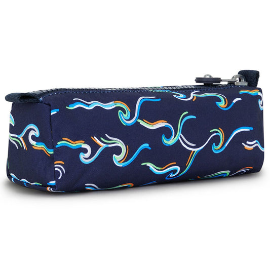 Kipling Freedom Pencase Fun Ocean Print Medium - side view — BambiniJO Jordan