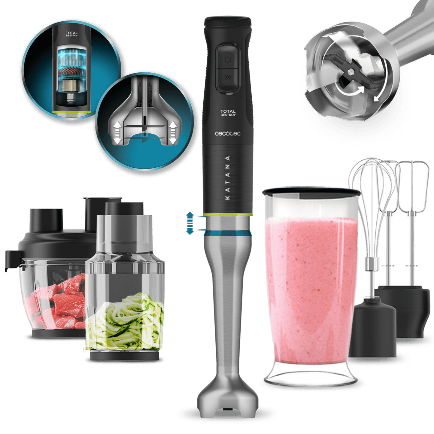 Cecotec Katana 15 TotalDestroy Full B hand blender