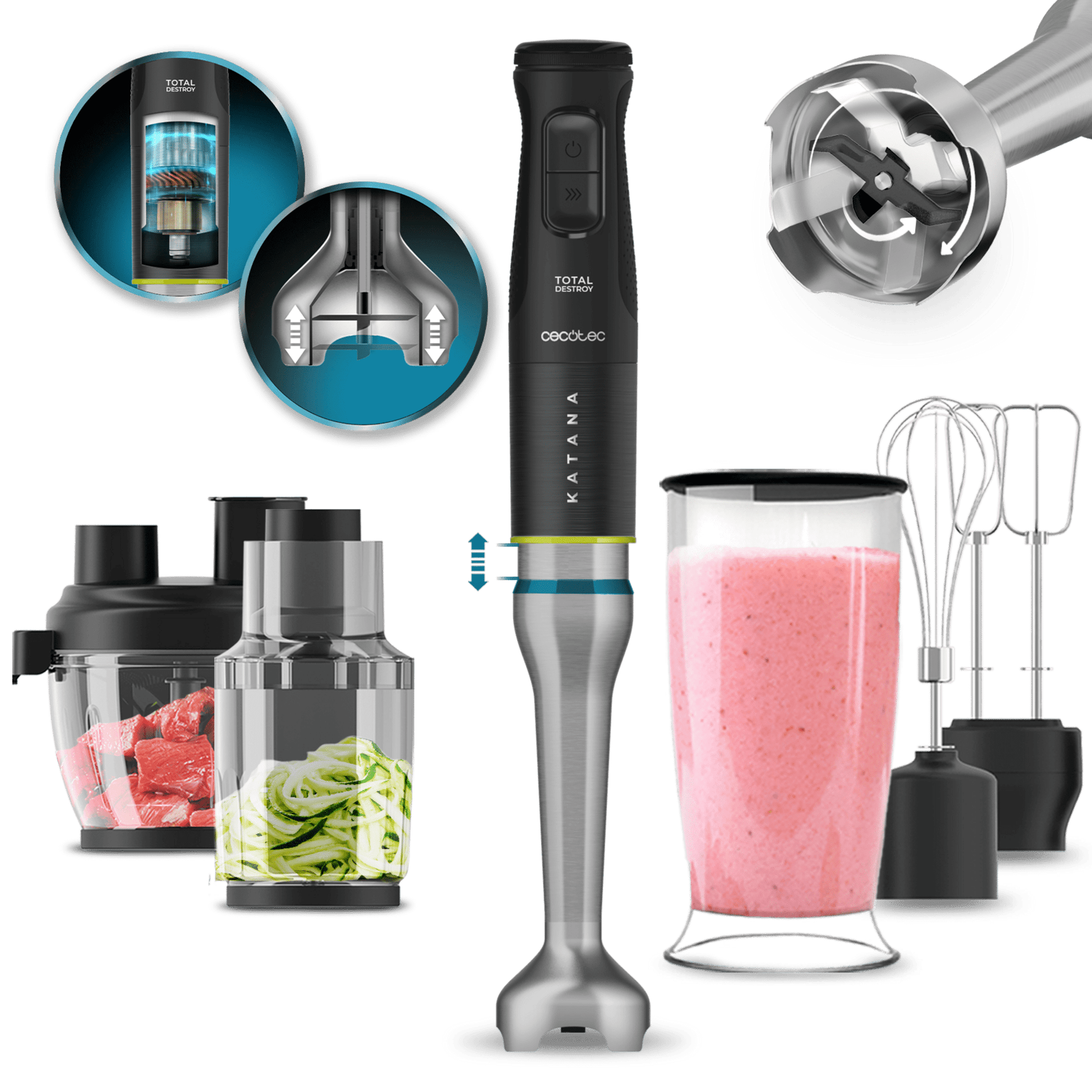 Cecotec Katana 15 TotalDestroy Full B hand blender