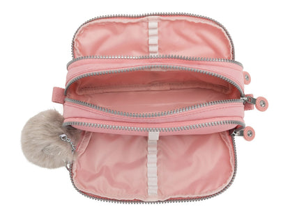Kipling GITROY Large Pencase Bridal Rose - open view