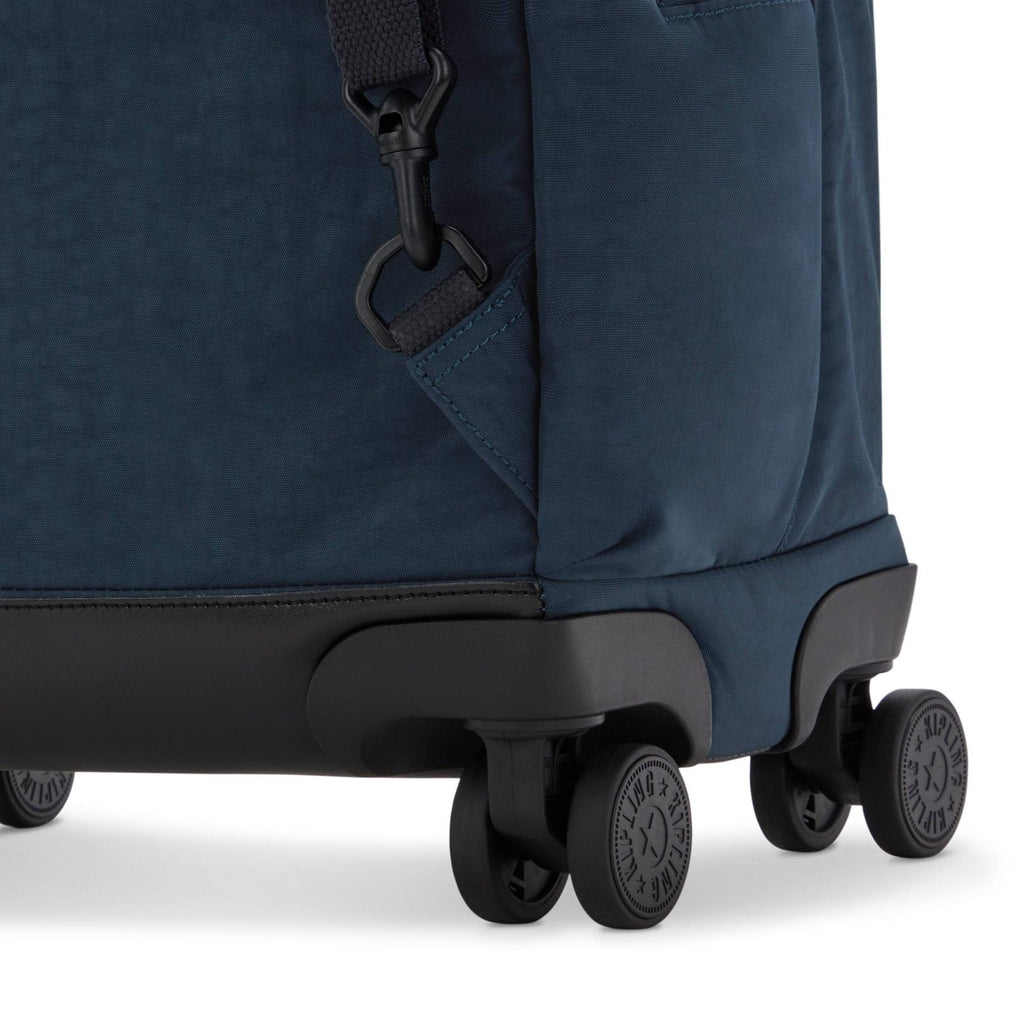 Kipling New Zea Wheeled Backpack True Blue Tonal - side view