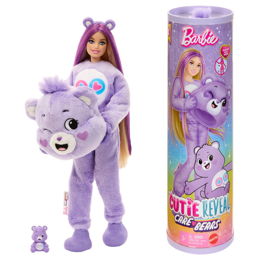 Barbie Cutie Reveal Care Bears Share Bear doll in plush costume with accessories — BambiniJO Jordan
