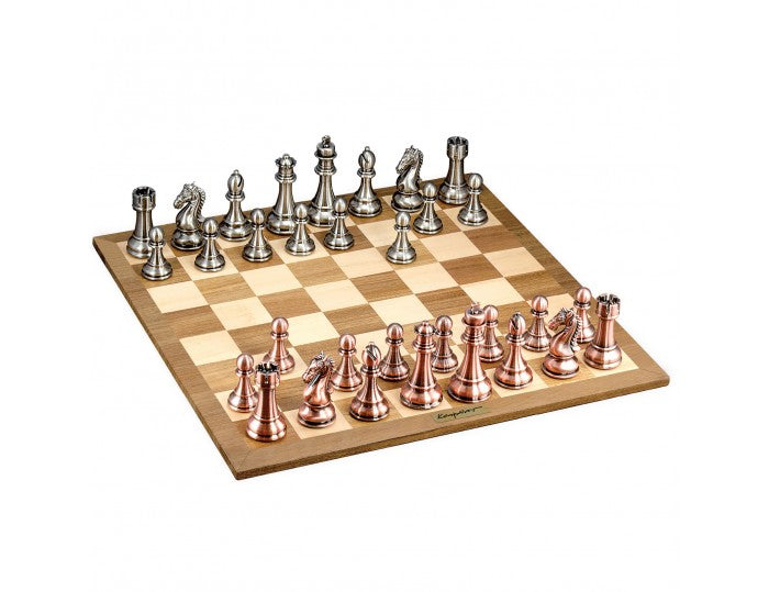 Ambassador - Kasparov Grandmaster Silver & Bronze Chess Set