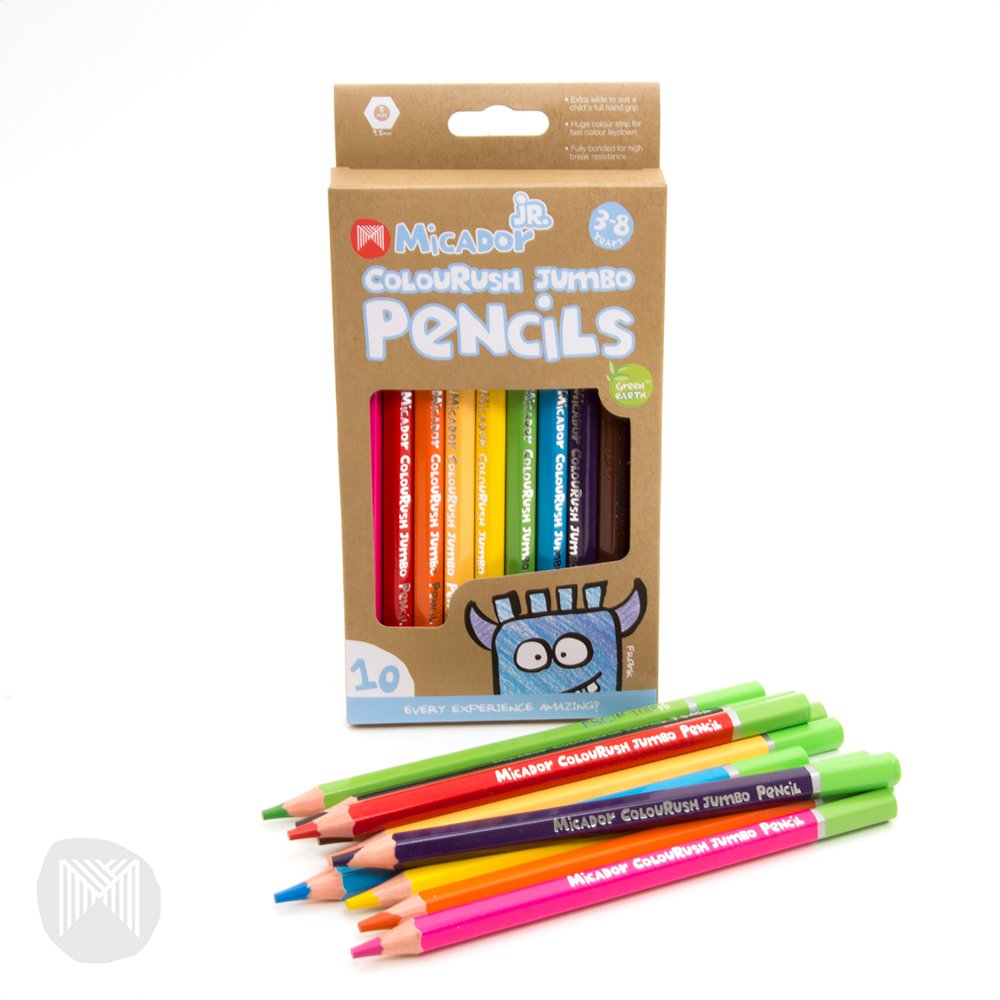 Micador - ColouRush Jumbo Pencil | Pack 10 Micador - ColouRush Jumbo Pencil | Pack 10