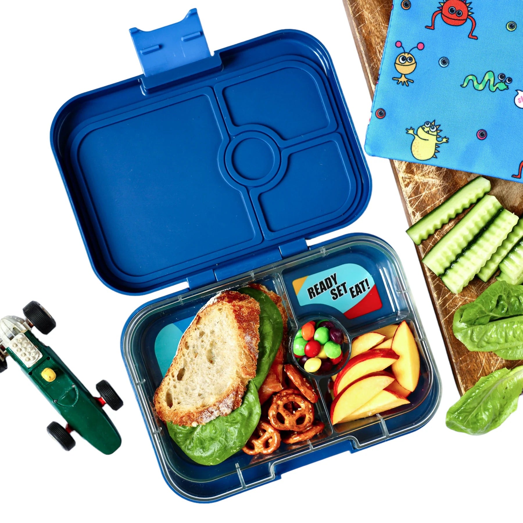 Yumbox - Bento Box | 4 Compartments | Race Cars | Monte Carlo Yumbox - Bento Box | 4 Compartments | Race Cars | Monte Carlo