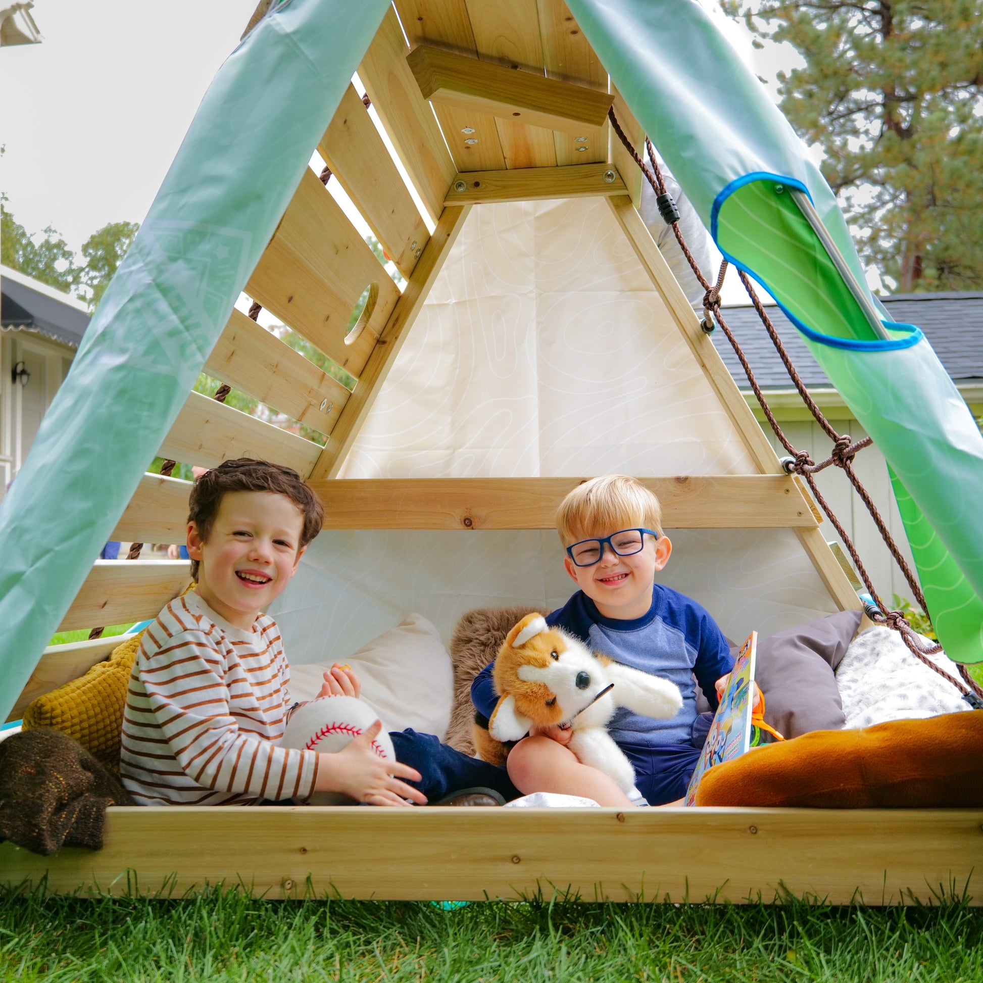 Hape - My First Little Cabin | Kids' Climbing Play Centre with Slide | 3-8Y Hape - My First Little Cabin | Kids' Climbing Play Centre with Slide | 3-8Y