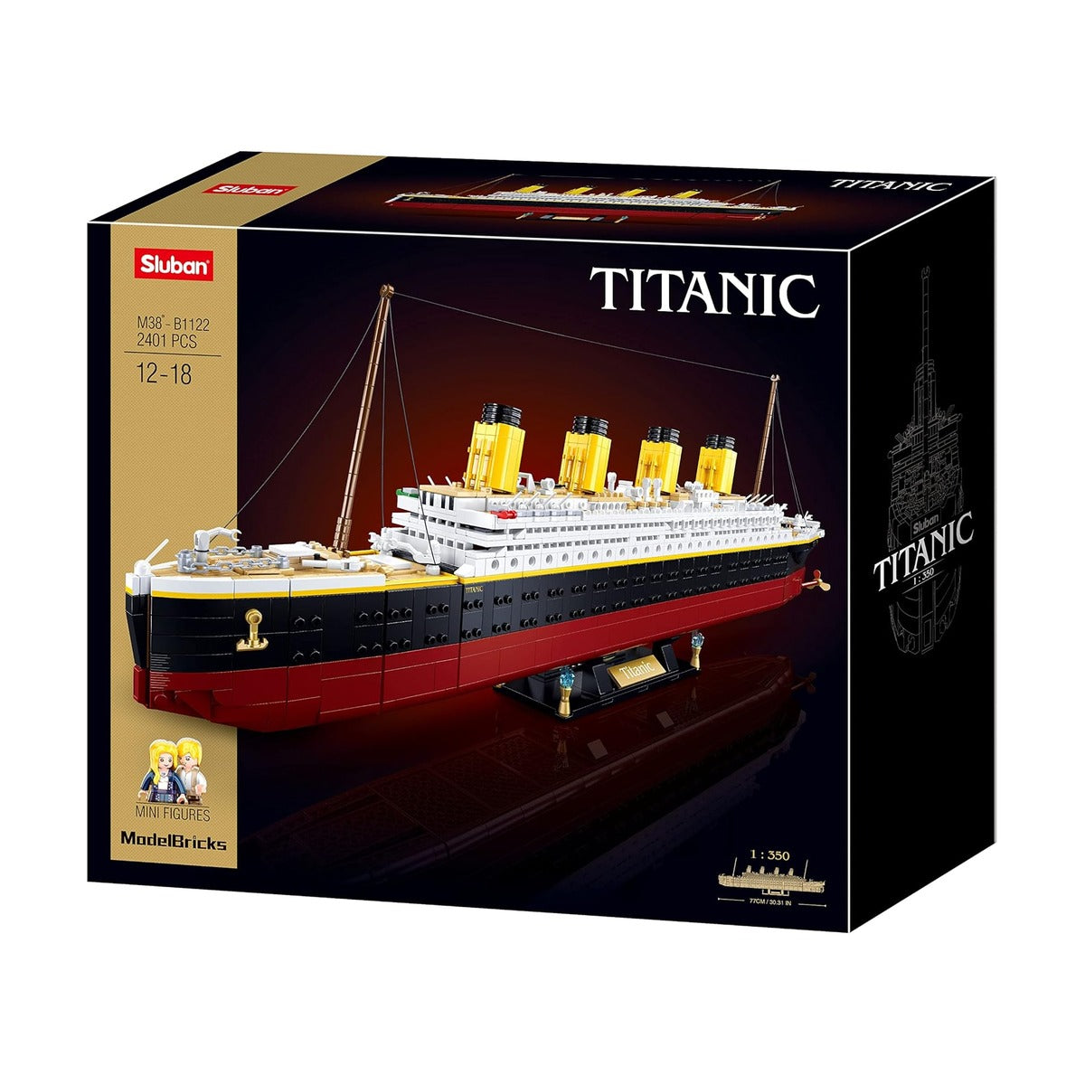 Sluban - ModelBricks - Titanic 1/350 (2370pcs) | 6Y+