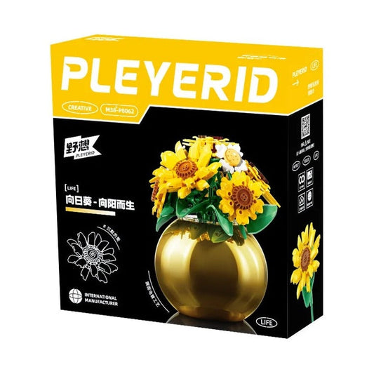 Sluban - Pleyerid Sunflower (Plated Vases) | 288pcs | 6Y+