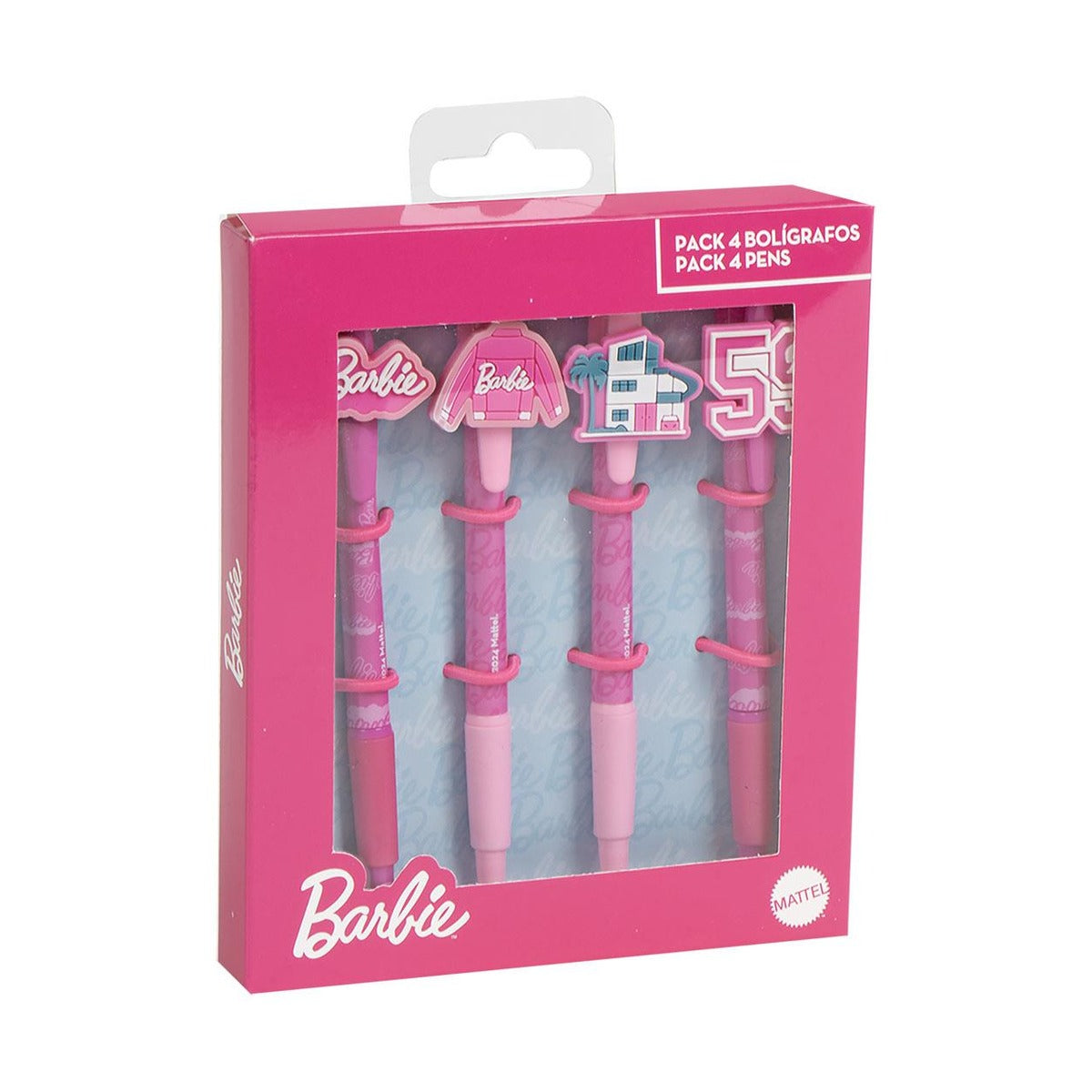 Cerda - Pen Pack X4 Barbie | 6Y+