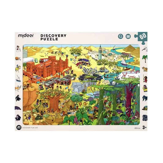 Mideer - Discovery Puzzle Big World Small World - Africa 60pcs | 3-6Y