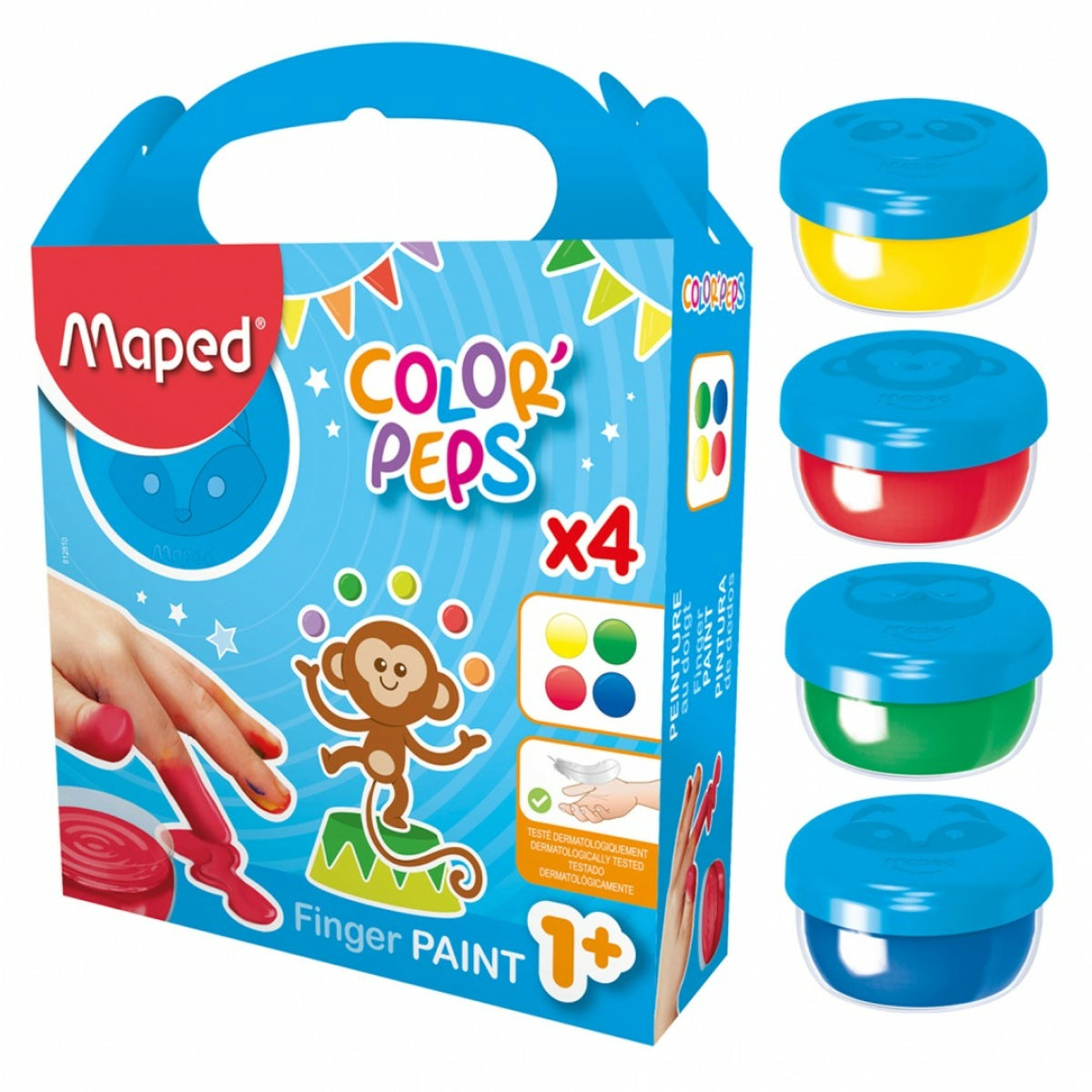 Maped - Finger Color Painting Set of 4 Maped - Finger Color Painting Set of 4
