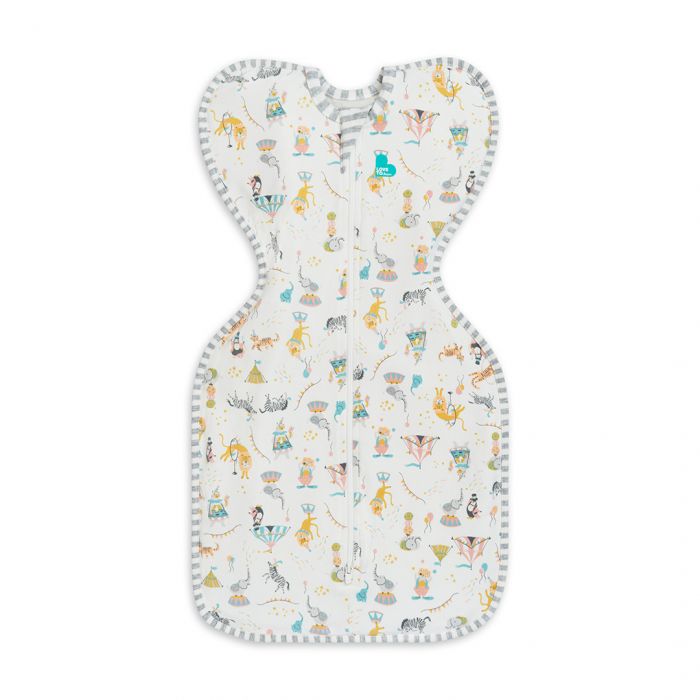 Love To Dream - Swaddle Up™ 1.0 TOG Circus White - Designer Collection - MEDIUM Love To Dream - Swaddle Up™ 1.0 TOG Circus White - Designer Collection - MEDIUM