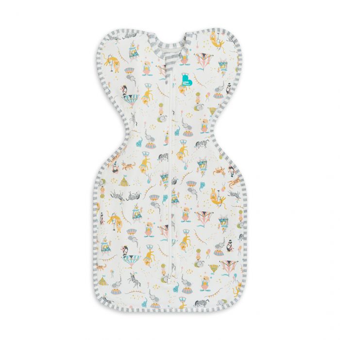 Love To Dream - Swaddle Up™ 1.0 TOG Circus White - Designer Collection - SMALL