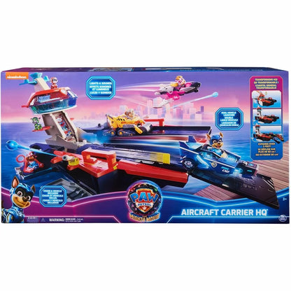 Paw Patrol - Movie 2 - Aircraft Carrier HQ Playset with Chase Figure