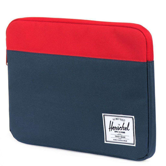Herschel Anchor Laptop Sleeve Peacoat/Red 13 Inch - front view
