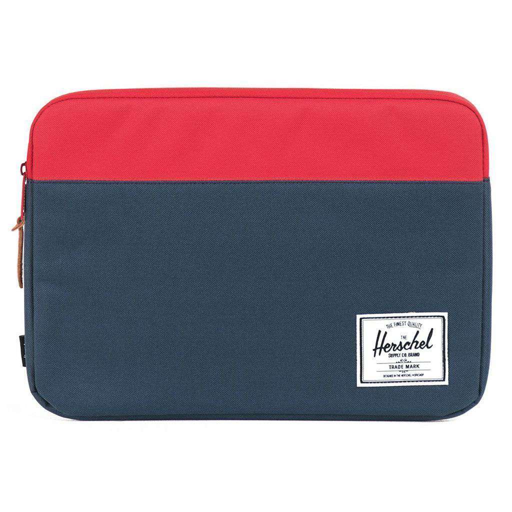 Herschel Anchor Laptop Sleeve Peacoat/Red 13 Inch - interior view