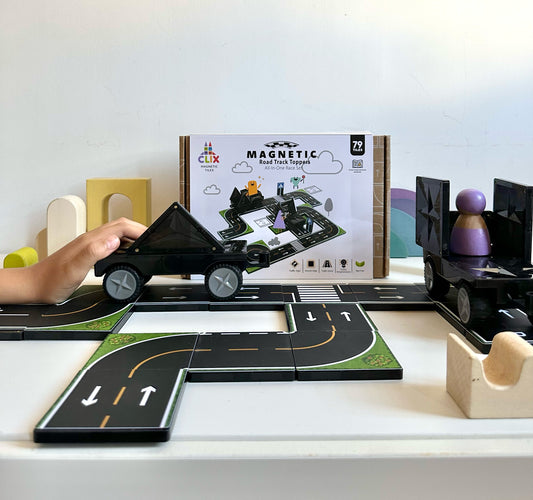 Clix-Tiles Magnetic Road Track Toppers — BambiniJO Jordan