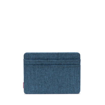 Herschel Charlie Cardholder in Copen Blue Crosshatch - additional view