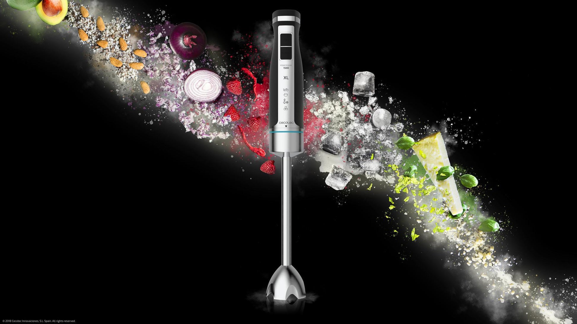 Cecotec PowerGear 1500 XL Cream hand blender