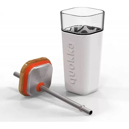 Quokka - Glass Straw Tumbler - Silicone Cover Liquid Cube - 540ml