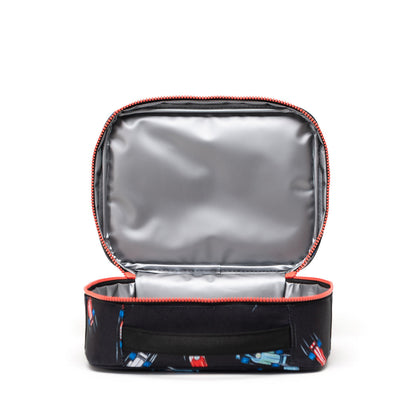 Herschel Pop Quiz Lunch Box Little Herschel Race Cars - open view