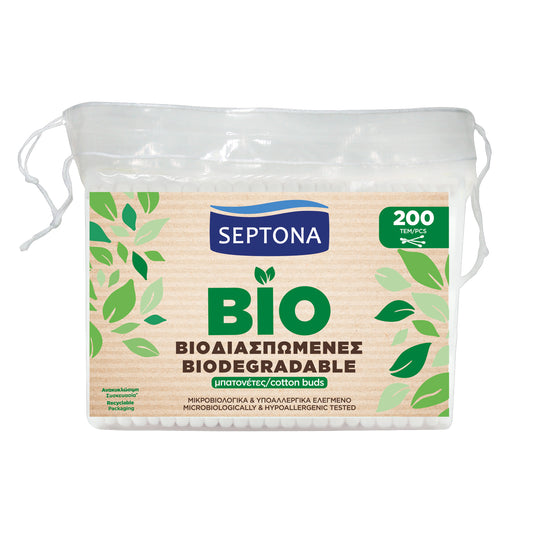 Septona Biodegradable cotton buds Refills | 200pcs