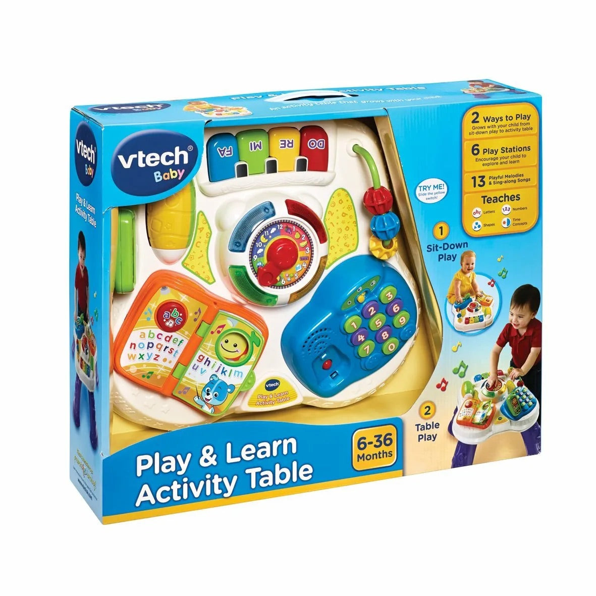 Vtech - Play & Learn Activity Table | 0-6Y Vtech - Play & Learn Activity Table | 0-6Y