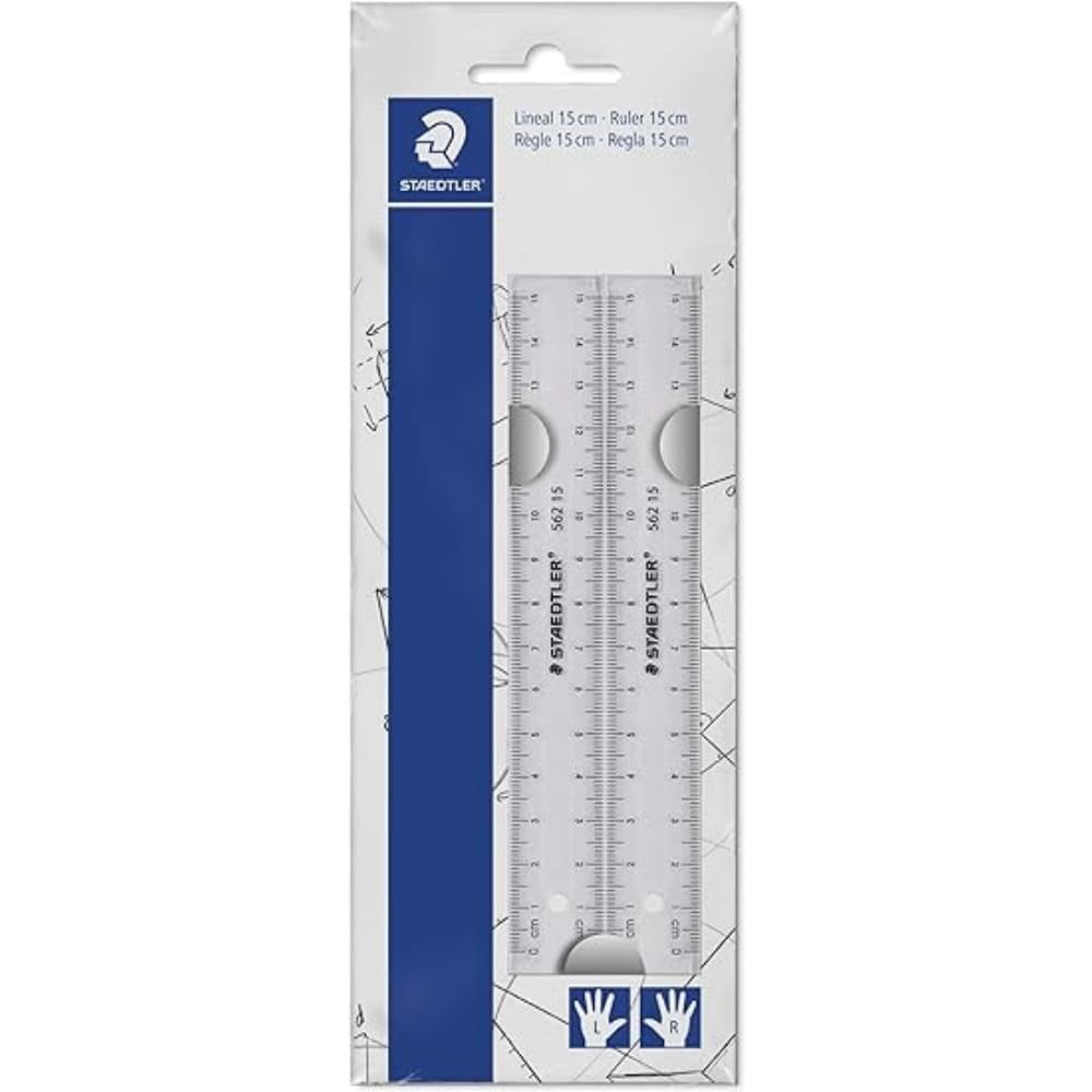 Staedtler transparent plastic ruler 15cm