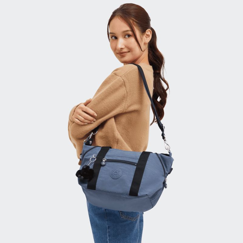 Kipling ART MINI Tote Bag Blue Lover - front view