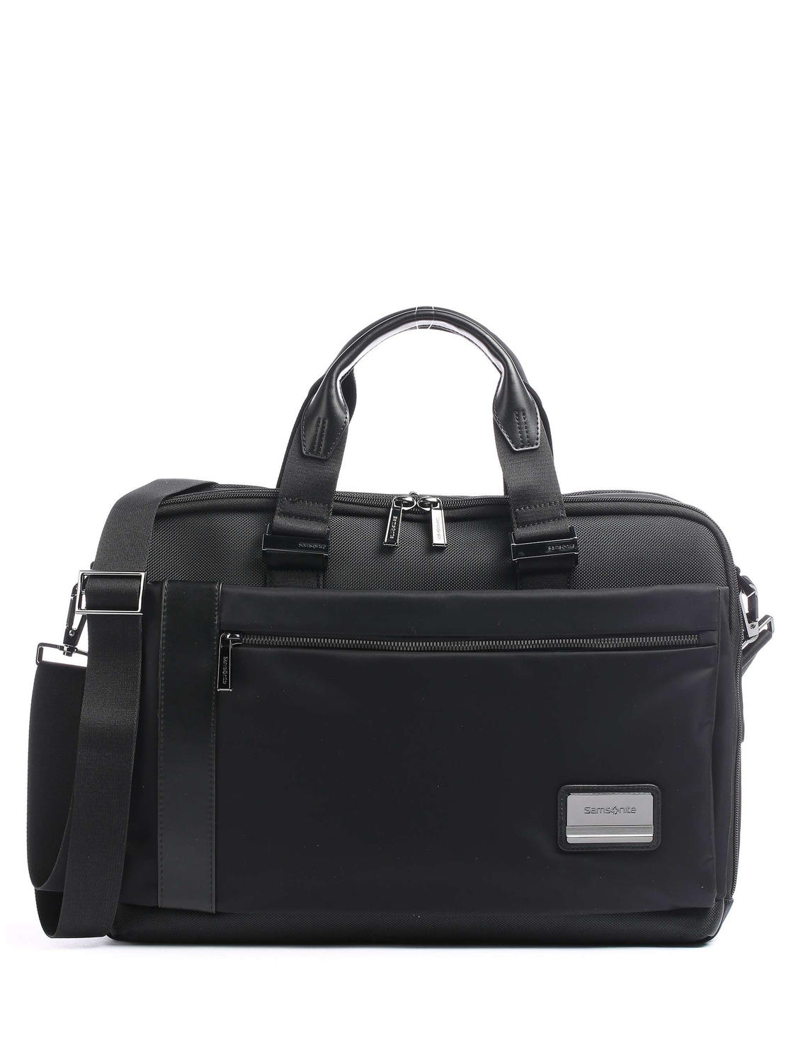 Samsonite - حقيبة يد Openroad 2.0 بحجم 15.6 بوصة قابلة للتوسيع باللون الأسود