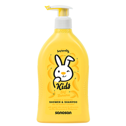 Sanosan - Kids 2in1 Banana Shower & Shampoo 400ml