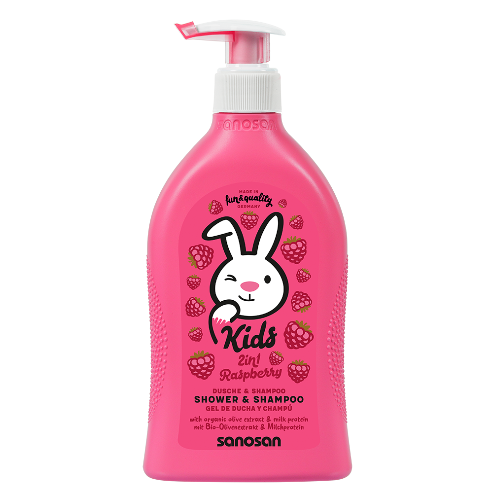 Sanosan - Kids 2in1 Raspberry Shower & Shampoo 400ml