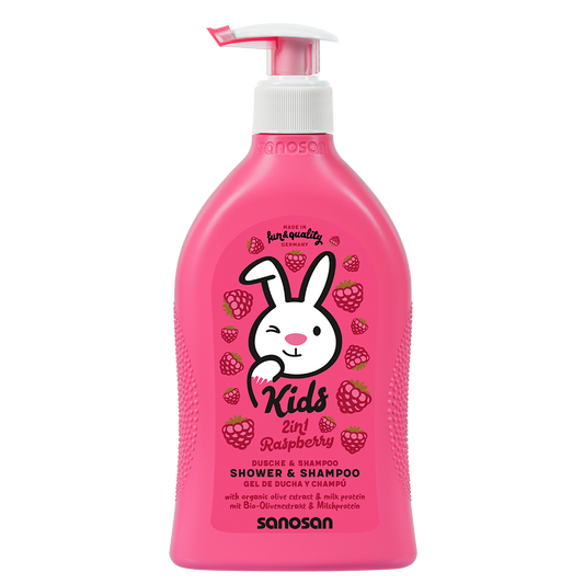Sanosan - Kids 2in1 Raspberry Shower & Shampoo 400ml