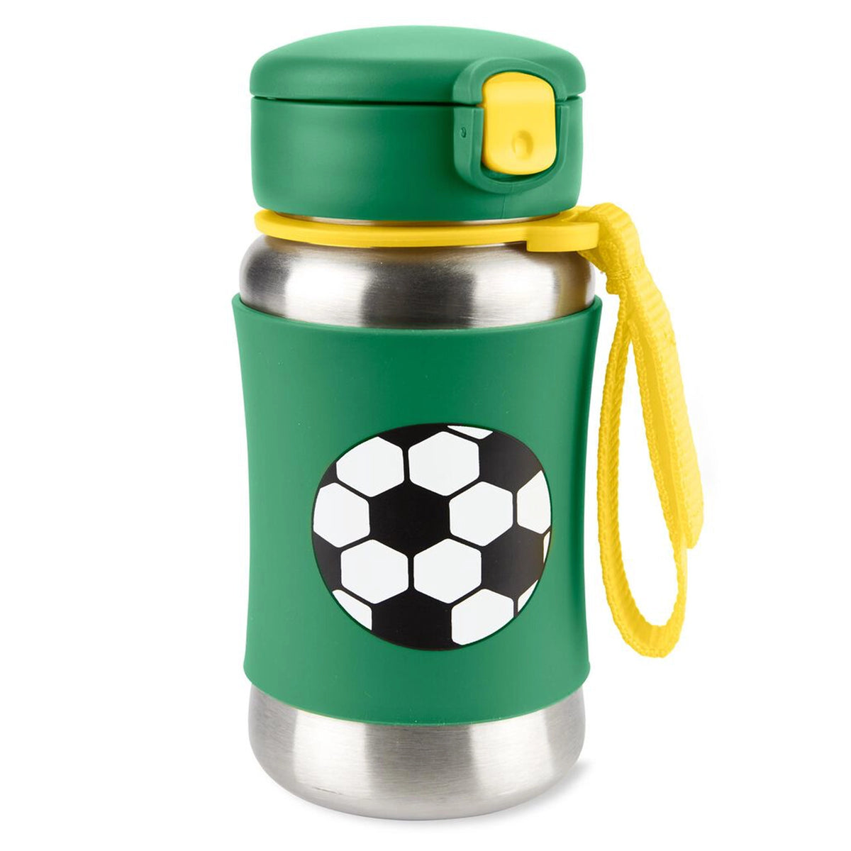 Skip Hop - SPARK STYLE Stainless Steel Straw Bottle - Soccer Skip Hop - SPARK STYLE Stainless Steel Straw Bottle - Soccer