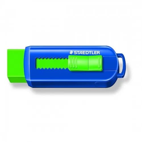 Staedtler - Eraser With Sliding Plastic Sleeve - Green