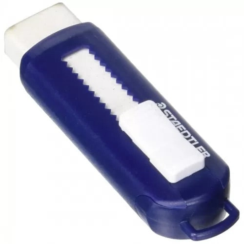 Staedtler - Eraser With Sliding Plastic Sleeve - White