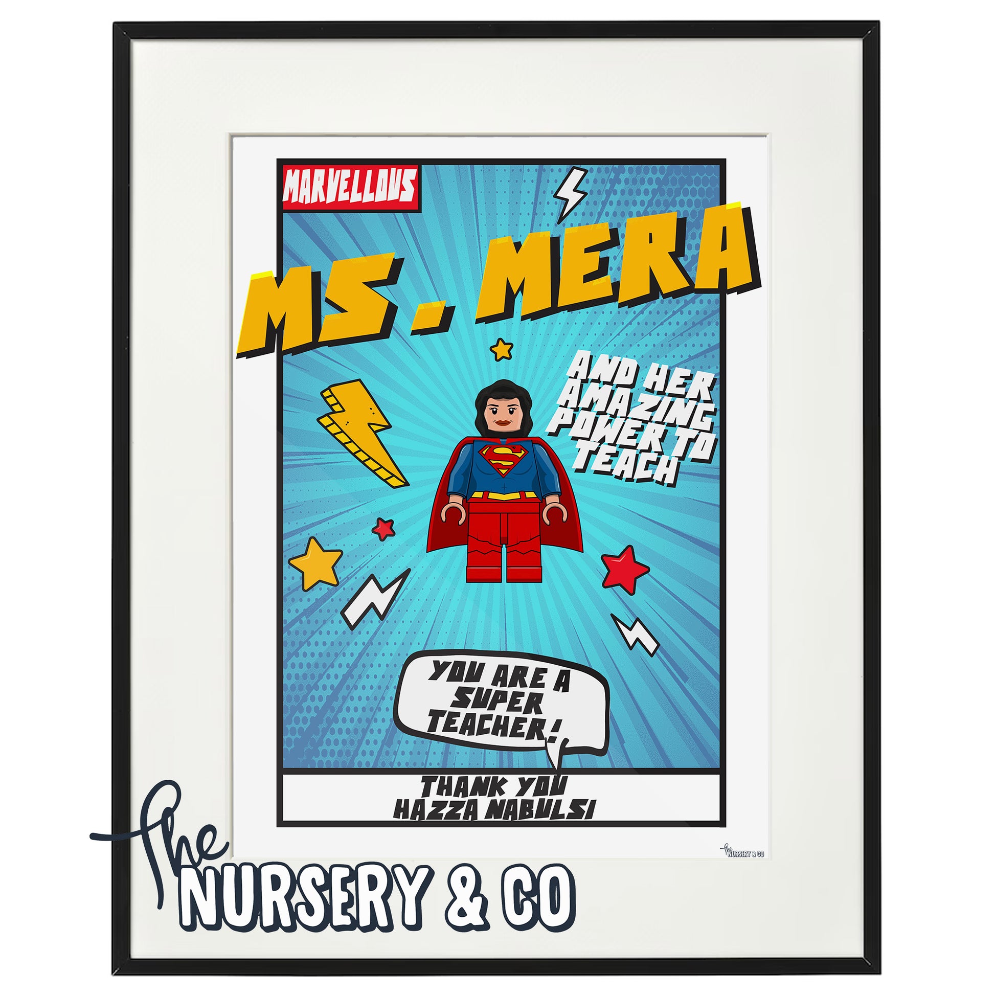 Customized Super Teacher Frame | Female Hijabi Customized Super Teacher Frame | Female Hijabi