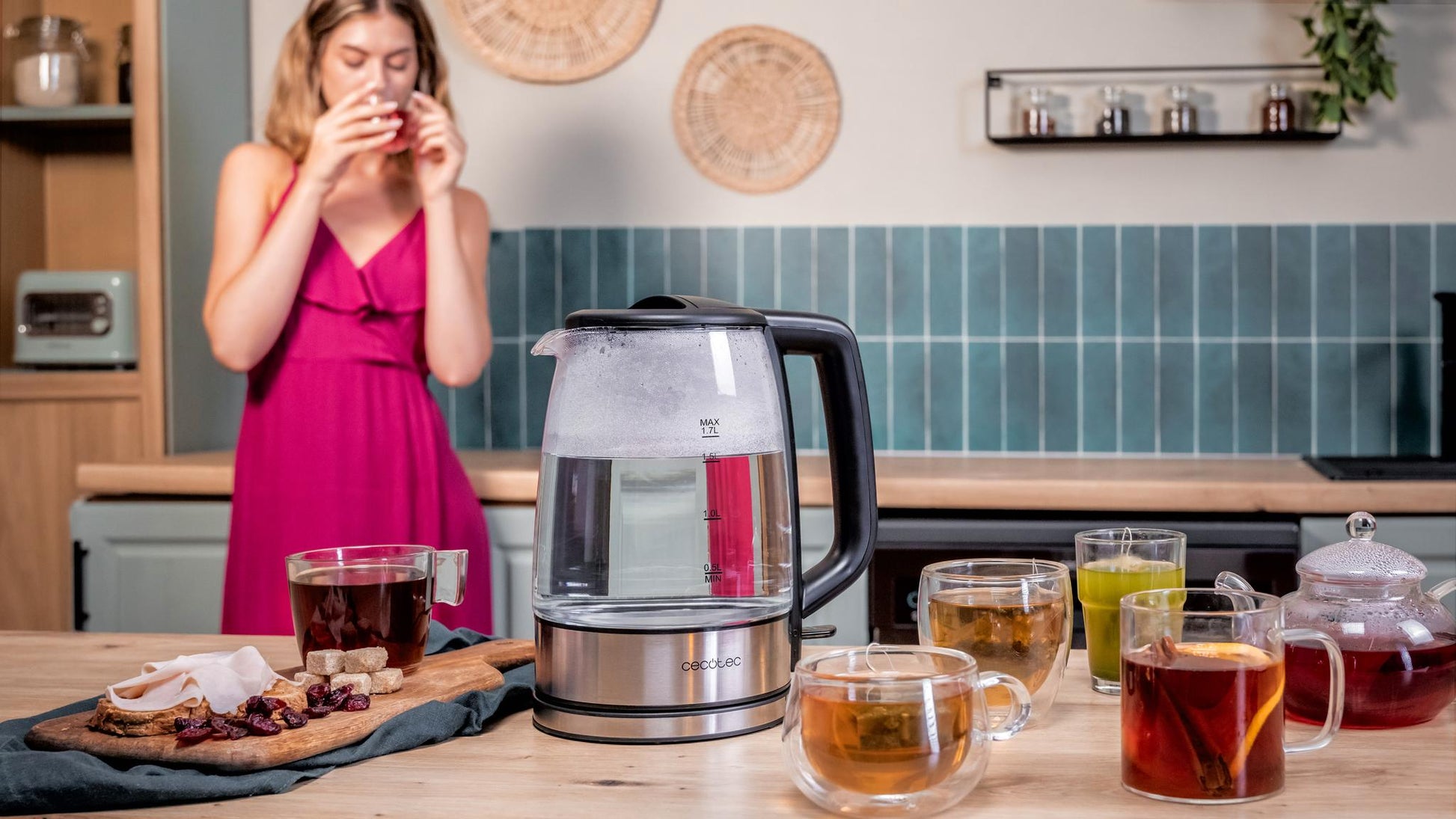 Cecotec ThermoSense 340 Clear glass kettle