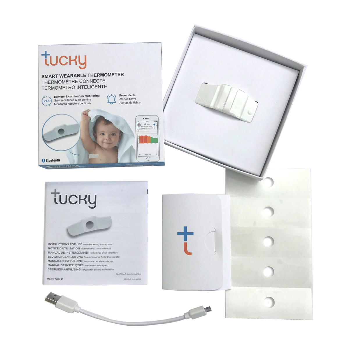 Tucky thermometer box contents