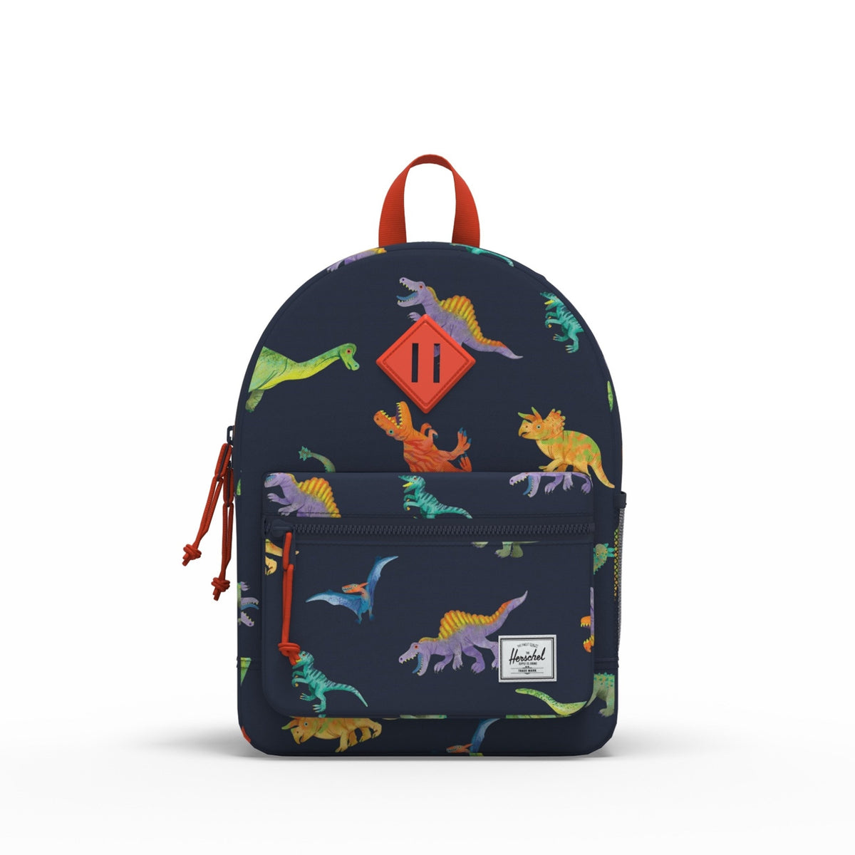 Herschel Heritage Kids Backpack Watercolour Dinos Darkest Navy 20L - lifestyle view