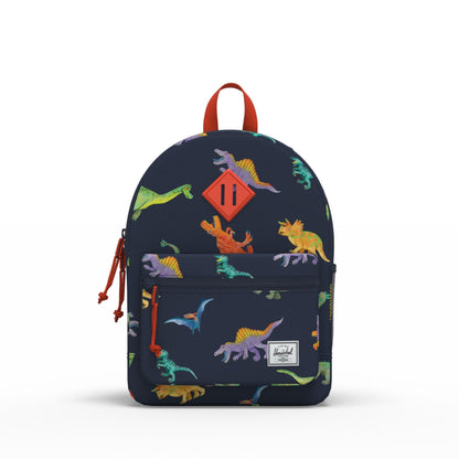Herschel Heritage Kids Backpack Watercolour Dinos Darkest Navy 20L - lifestyle view