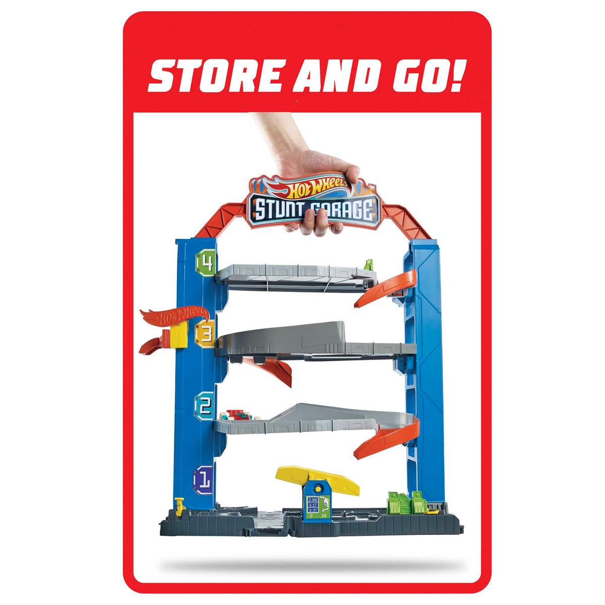 Hot Wheels - مجموعة مضمار سباق ومواقف سيارات ستانت سيتي المتحولة | 3-6 سنوات Hot Wheels - مجموعة مضمار سباق ومواقف سيارات ستانت سيتي المتحولة | 3-6 سنوات