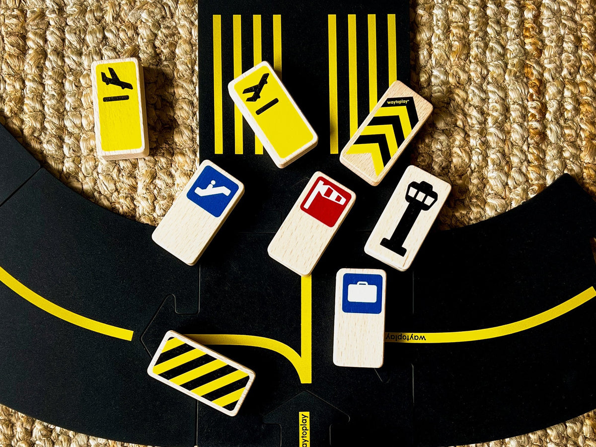WayToPlay Roadblocks Airport Signs - BambiniJO Jordan