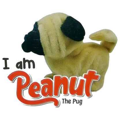 Pugs At Play - Peanut, The Pug Walking Dog | 6.5in